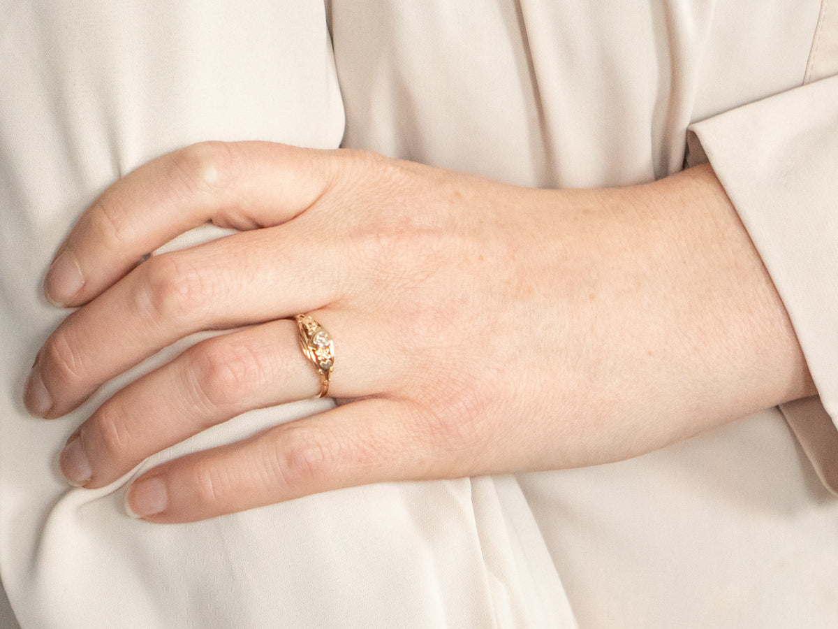 Vintage Diamond Sweetheart Ring