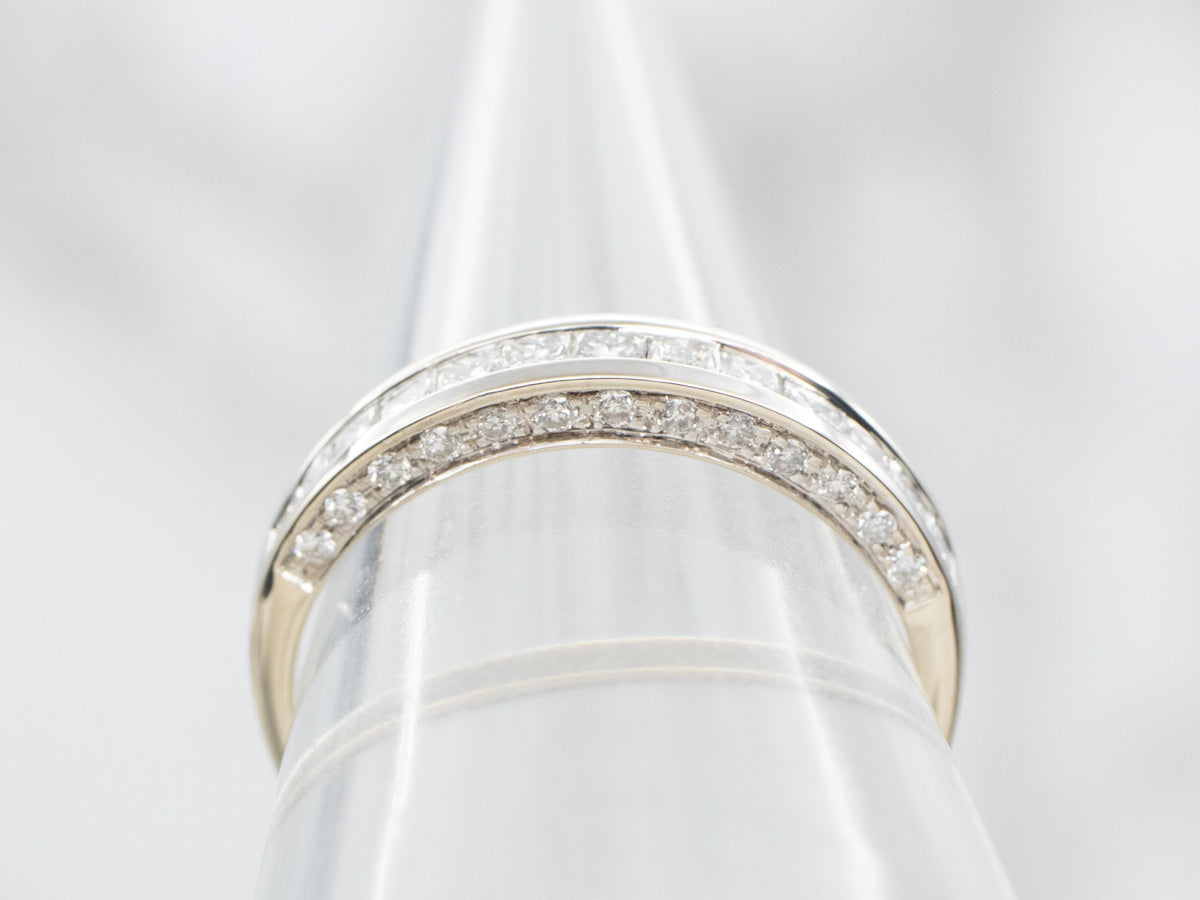 Princess Cut Diamond Wedding Band