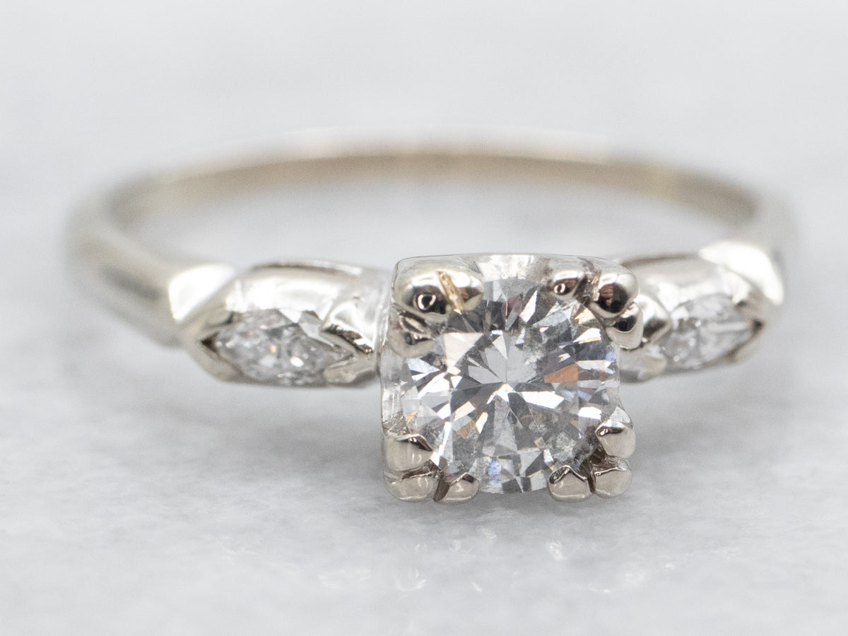 Diamond Illusion Head Engagement Ring