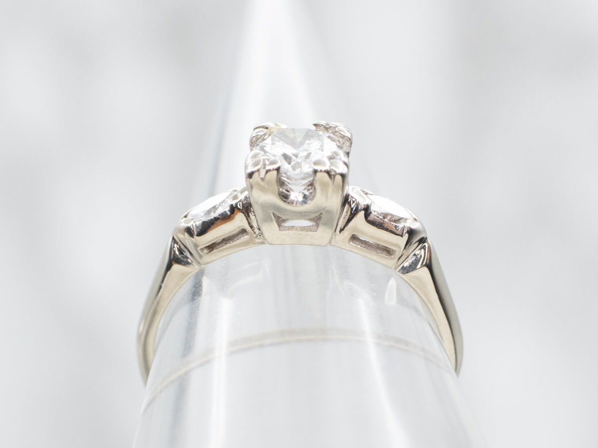 Diamond Illusion Head Engagement Ring