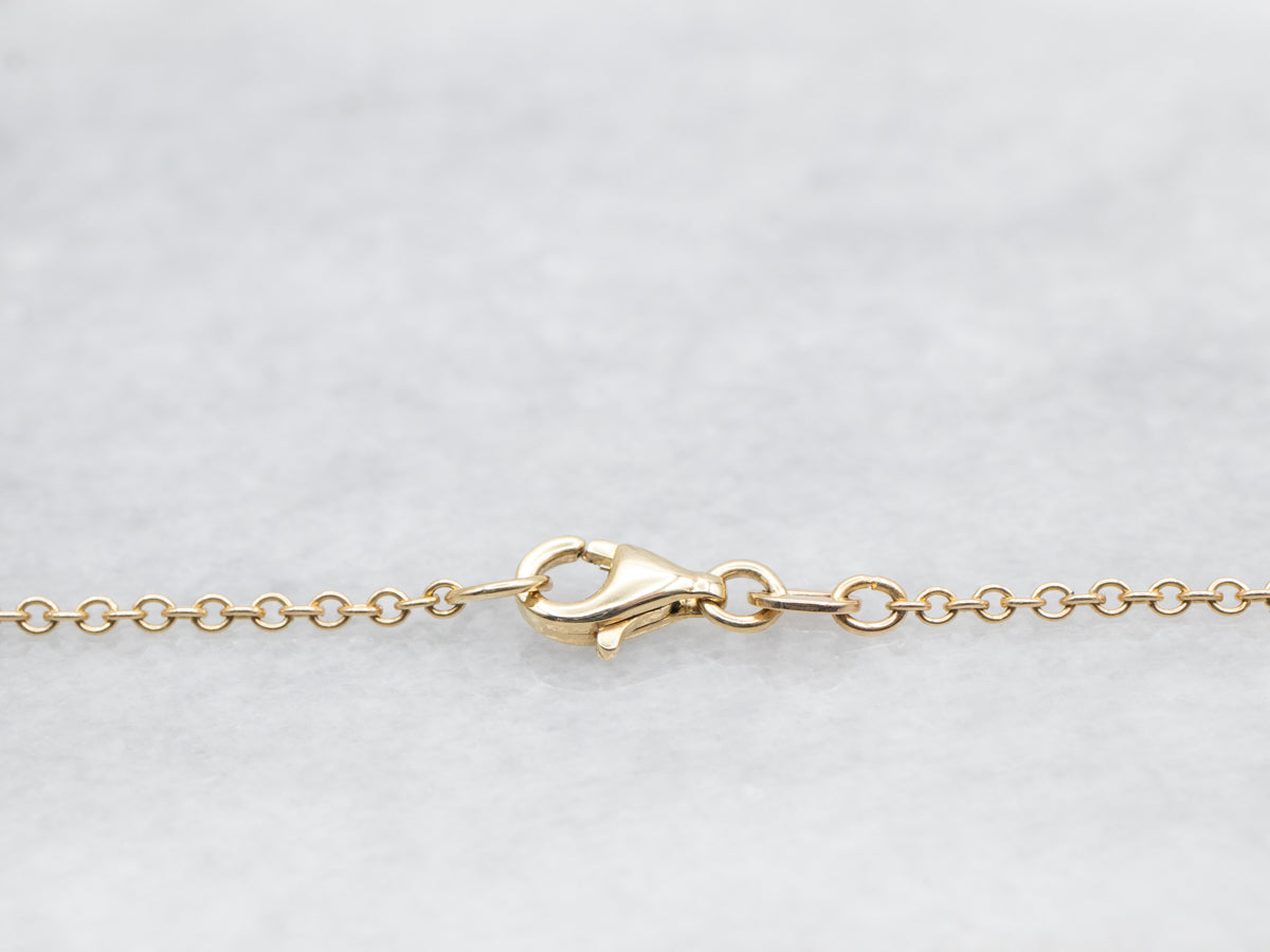 Botanical Pearl Dangle Necklace