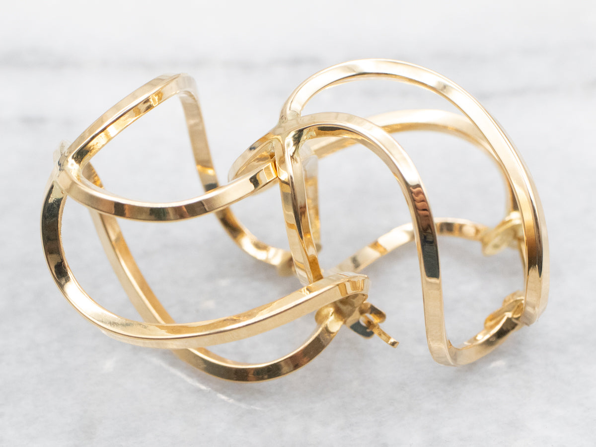 Funky Double Twist Earrings