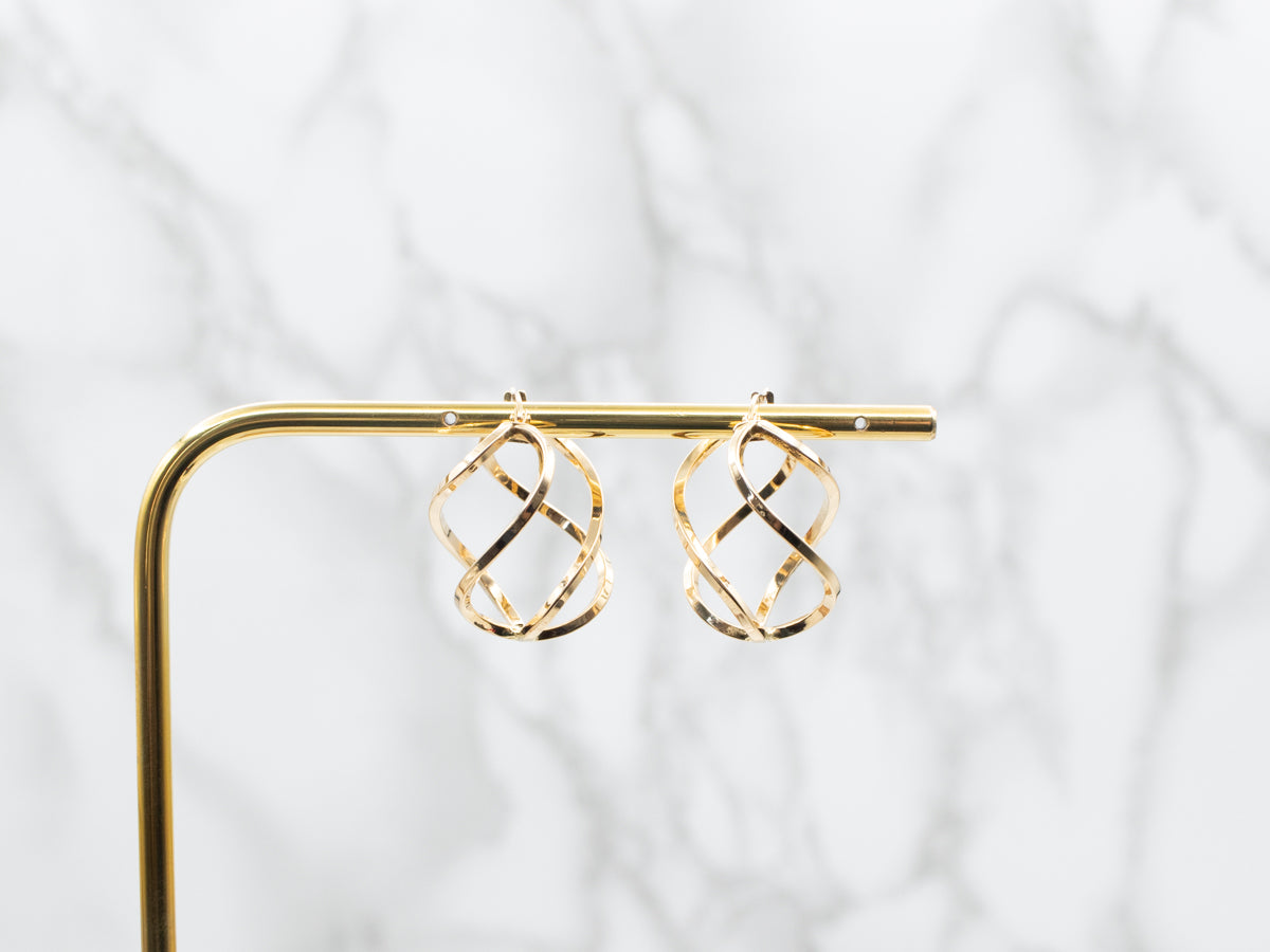 Funky Double Twist Earrings