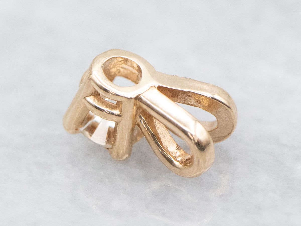 Yellow Gold Diamond Solitaire Pendant