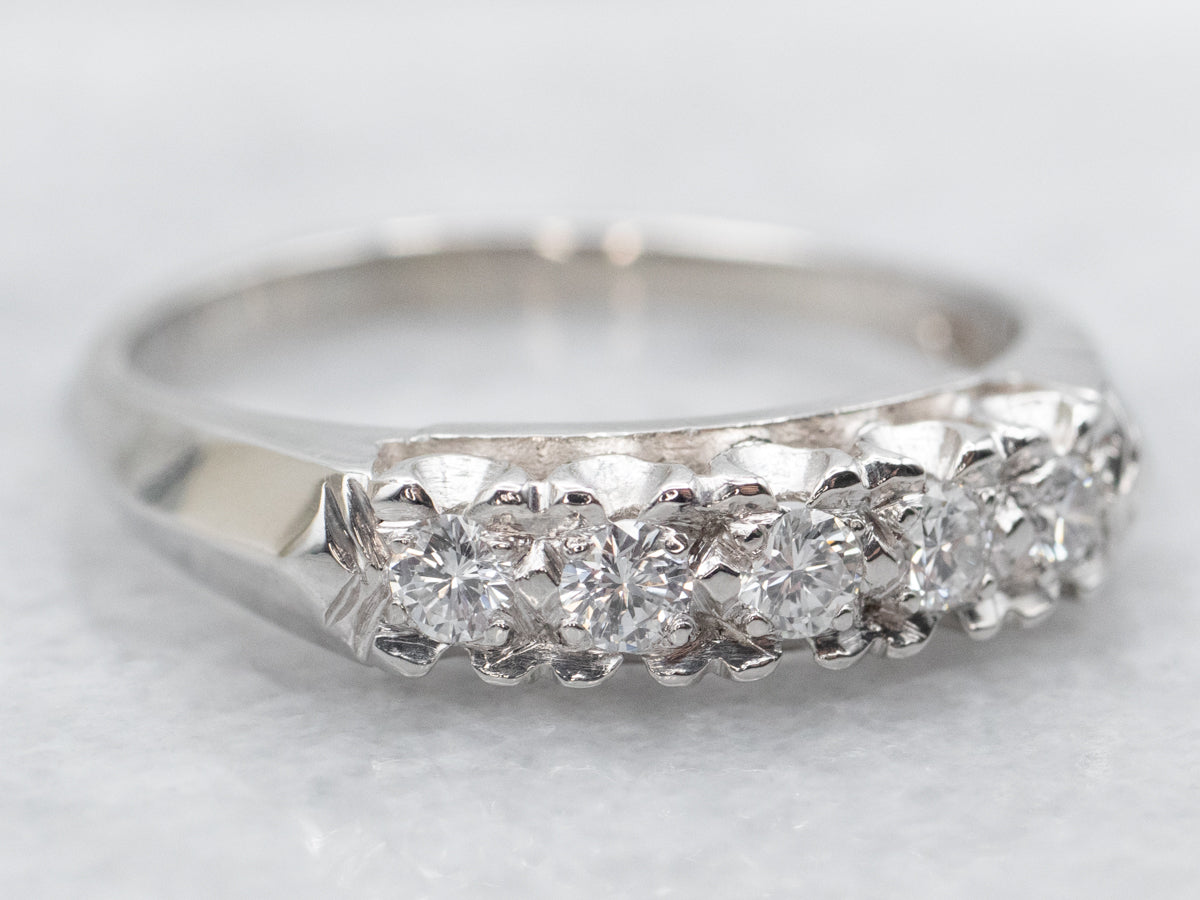 Platinum Diamond Wedding Band