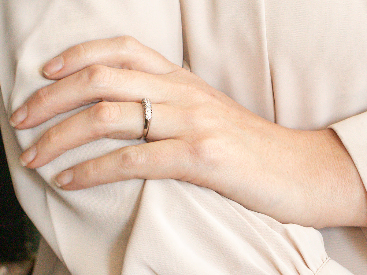 Platinum Diamond Wedding Band