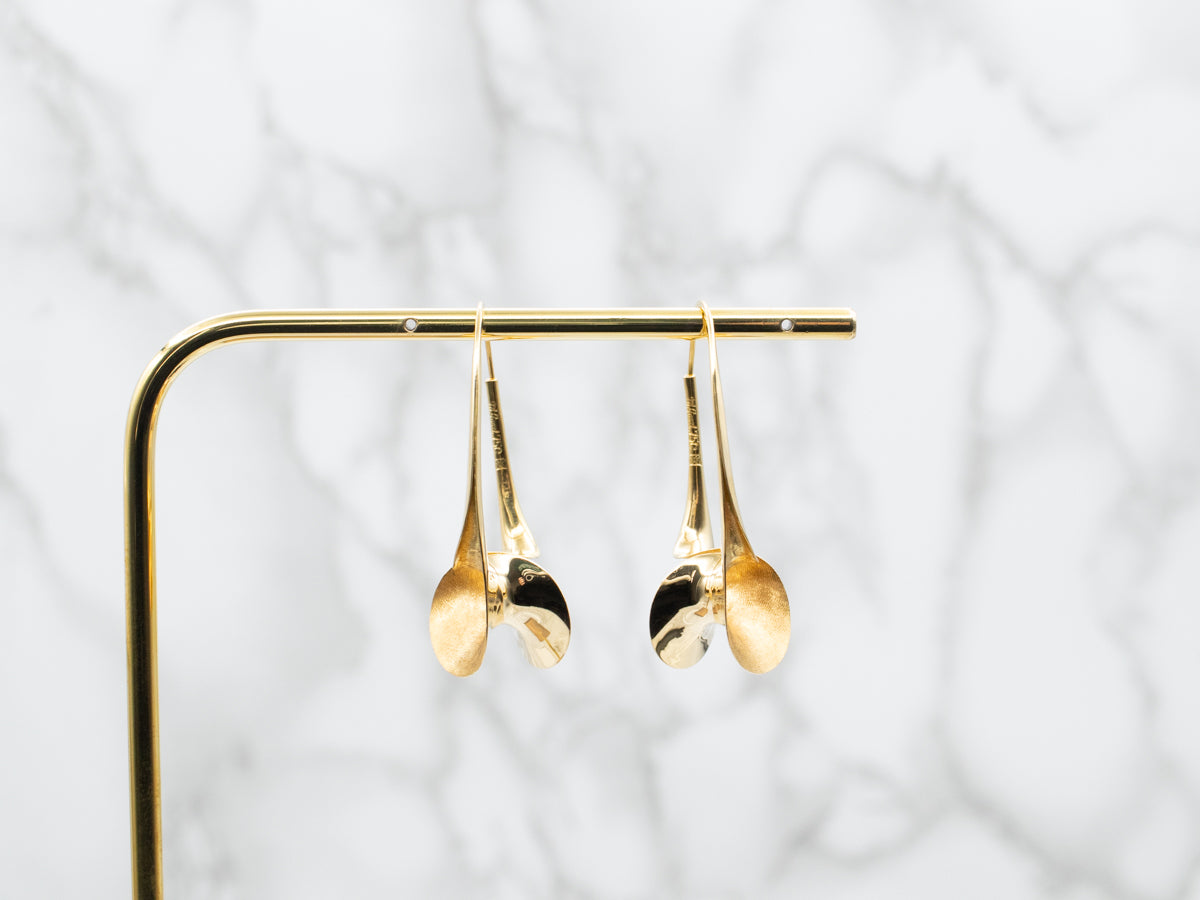 Abstract Hoop Earrings