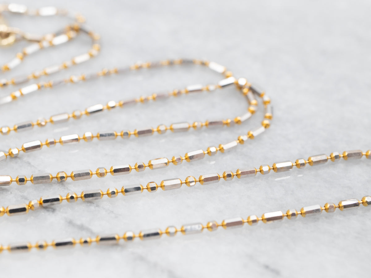 Two Tone Dot and Dash Chain