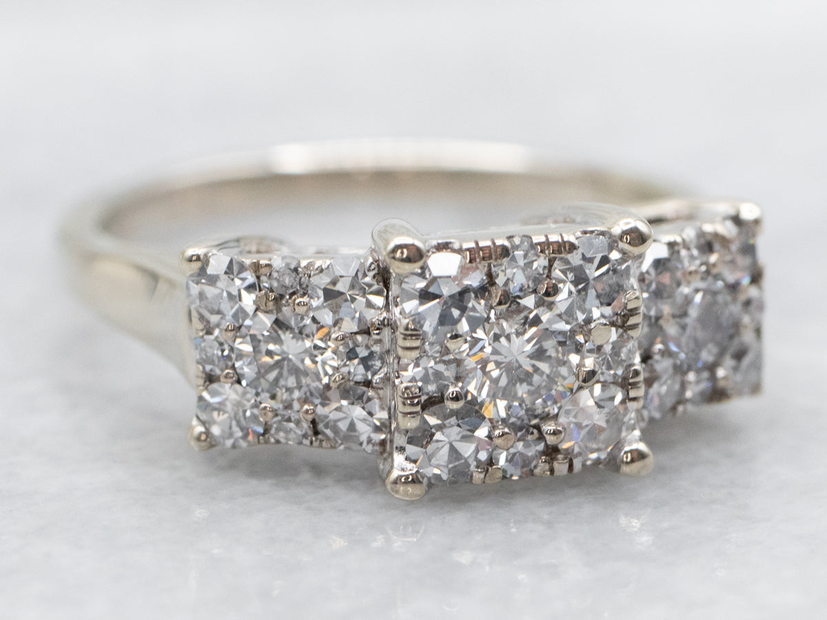 Diamond Cluster Engagement Ring