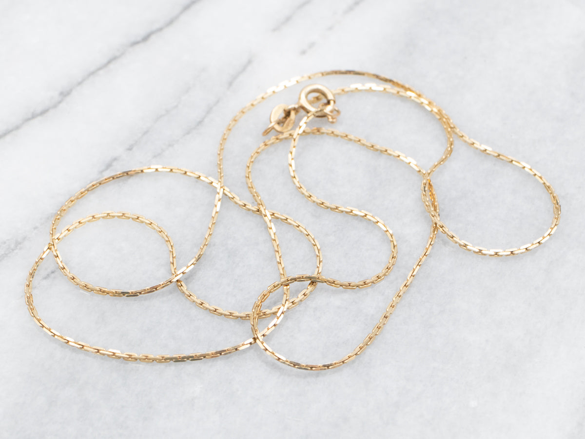 Yellow Gold Boston Link Chain - Market Square Jewelers