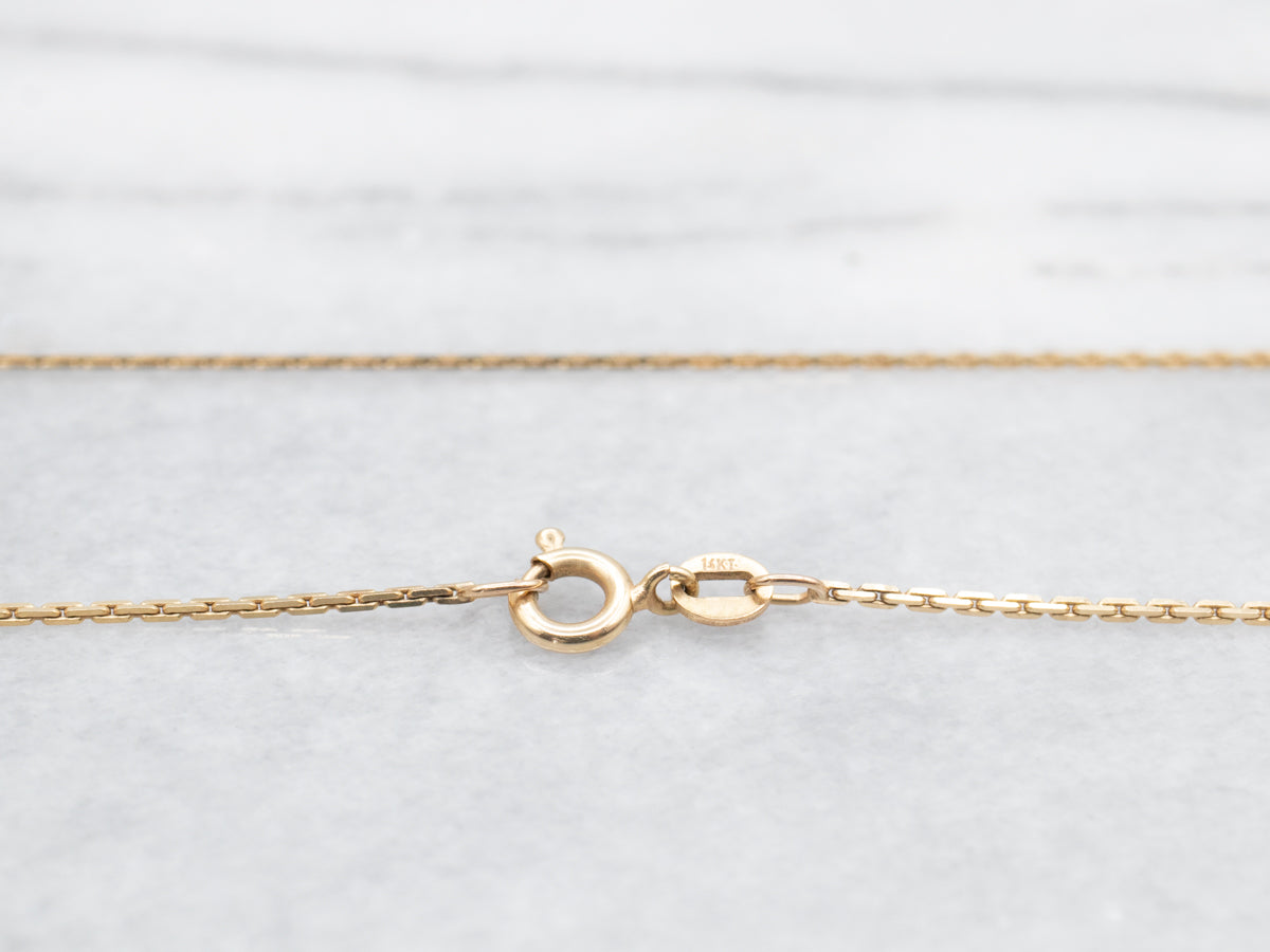 Yellow Gold Boston Link Chain