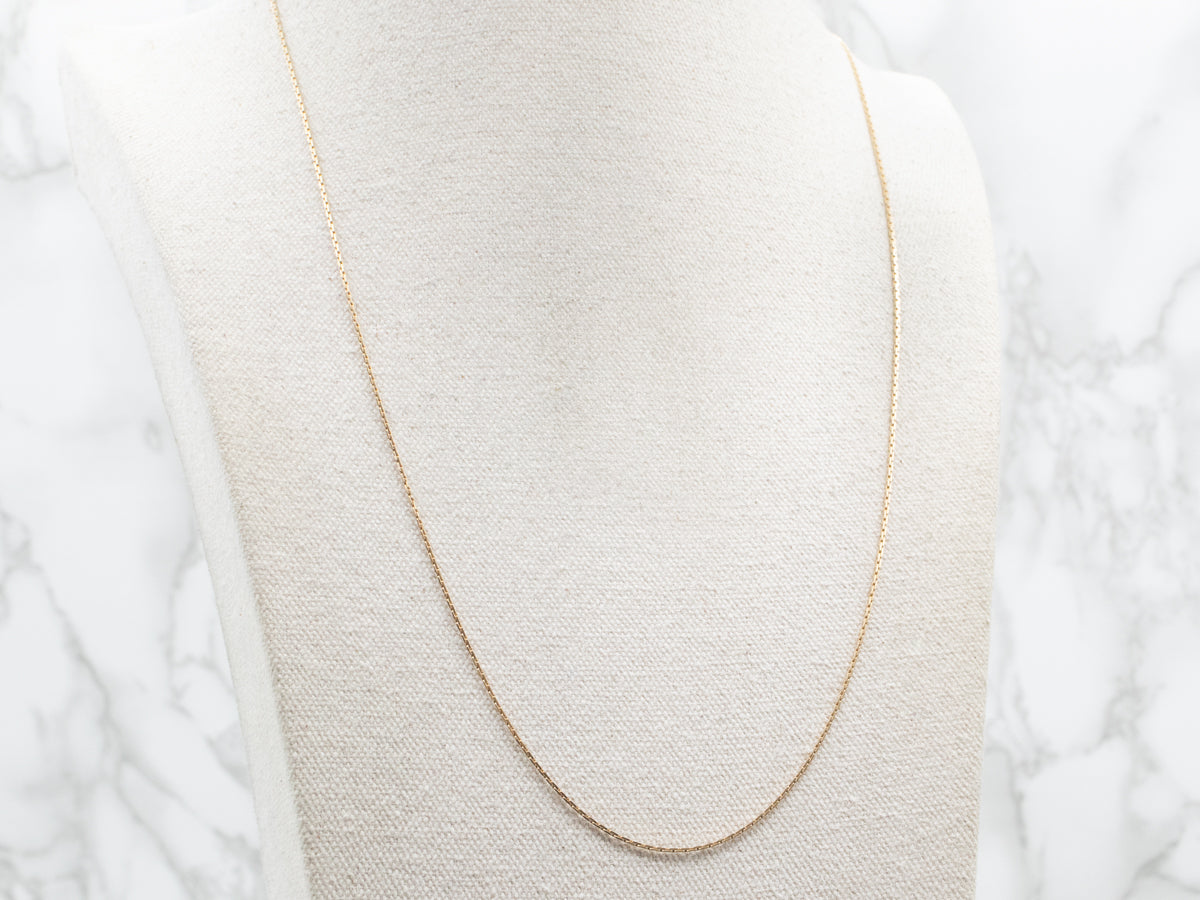 Yellow Gold Boston Link Chain