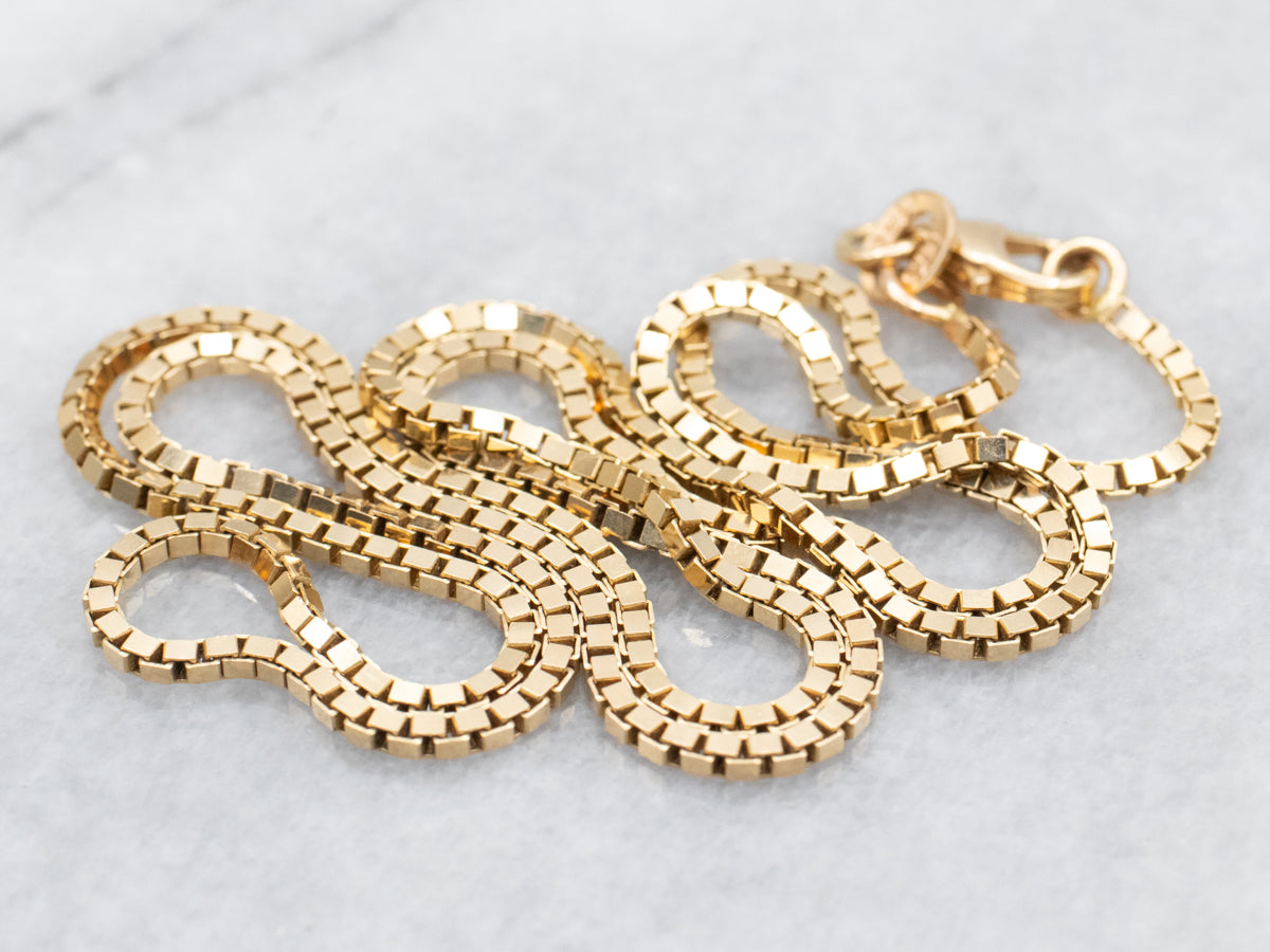 Polished Gold Box Chain