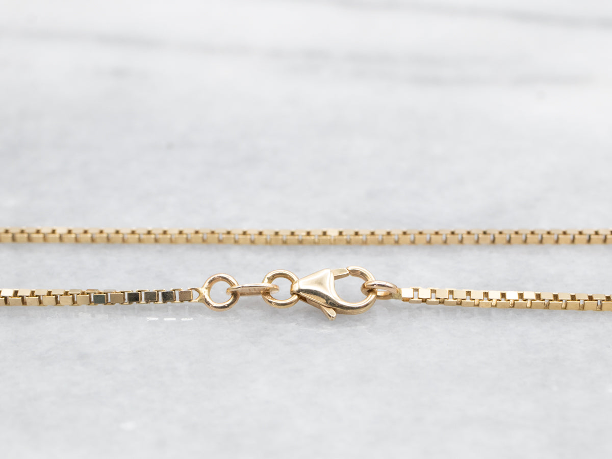 Polished Gold Box Chain