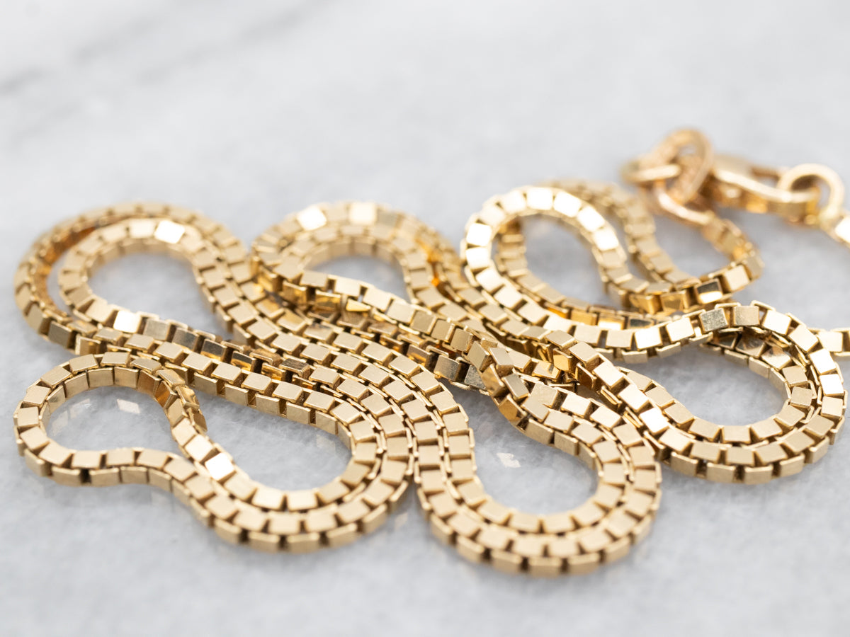 Polished Gold Box Chain