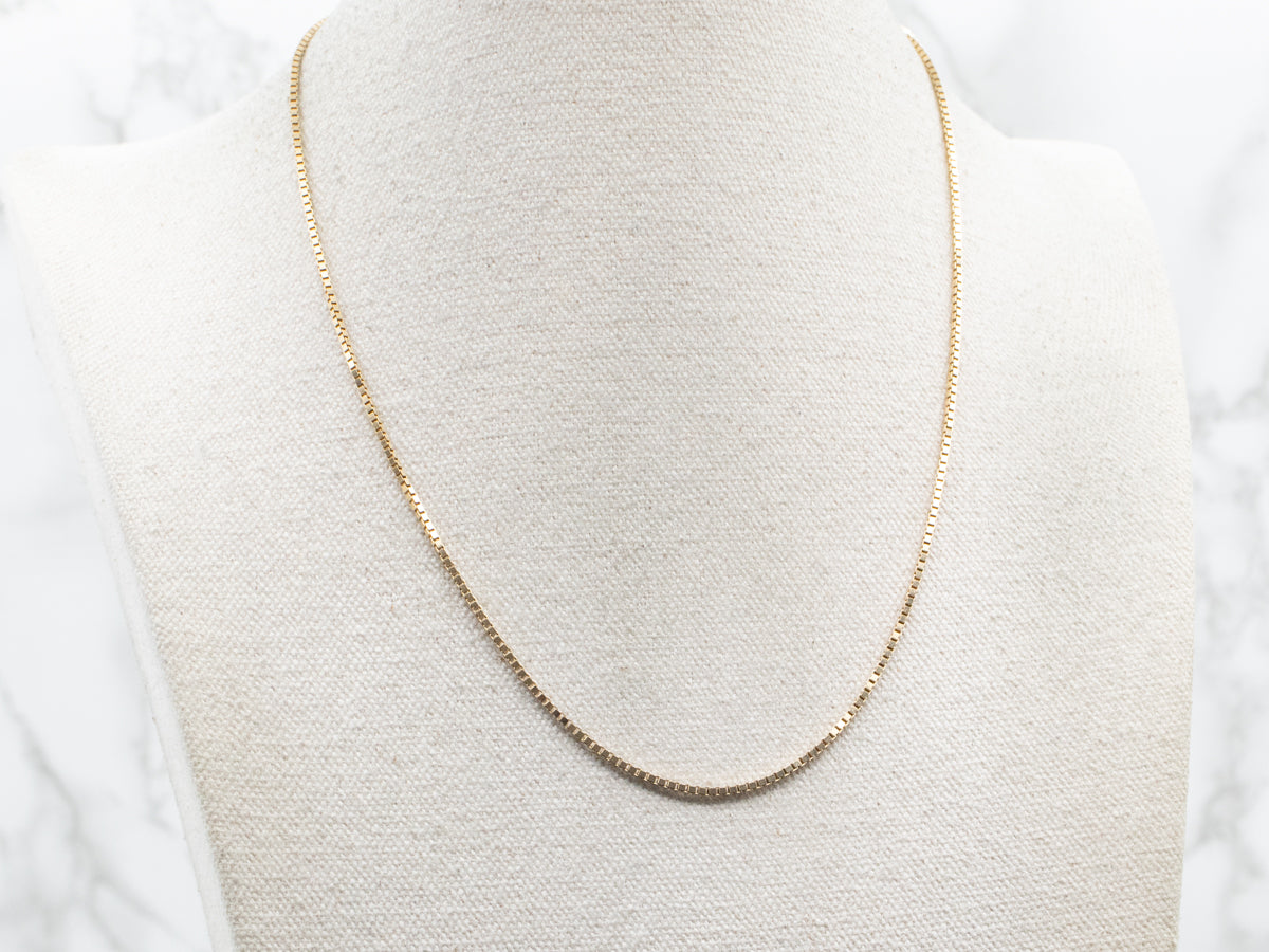 Polished Gold Box Chain