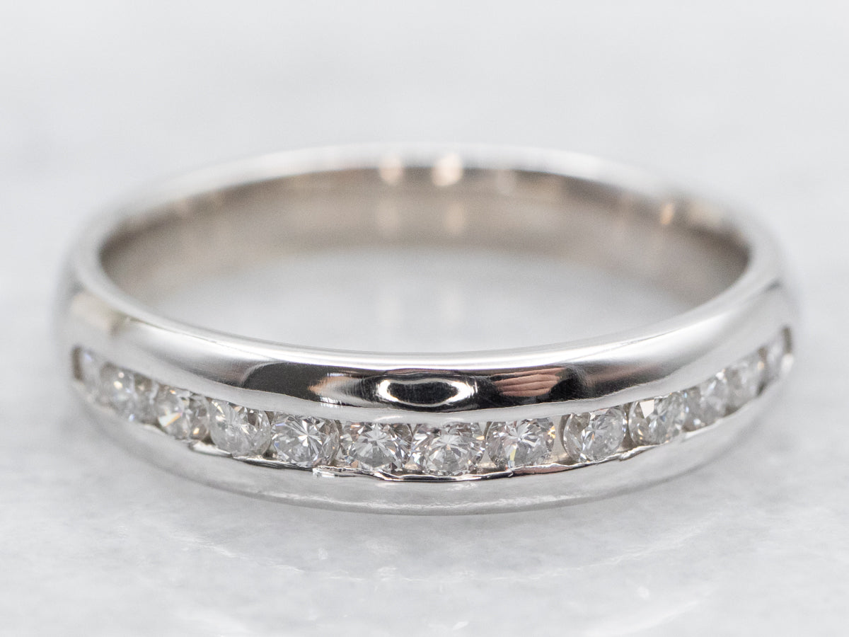 Channel Set Platinum Diamond Band