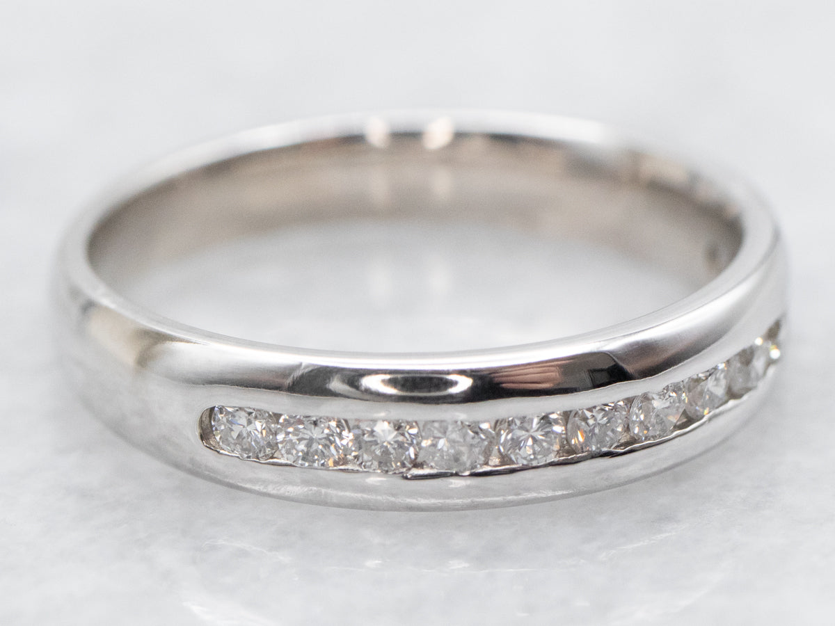 Channel Set Platinum Diamond Band