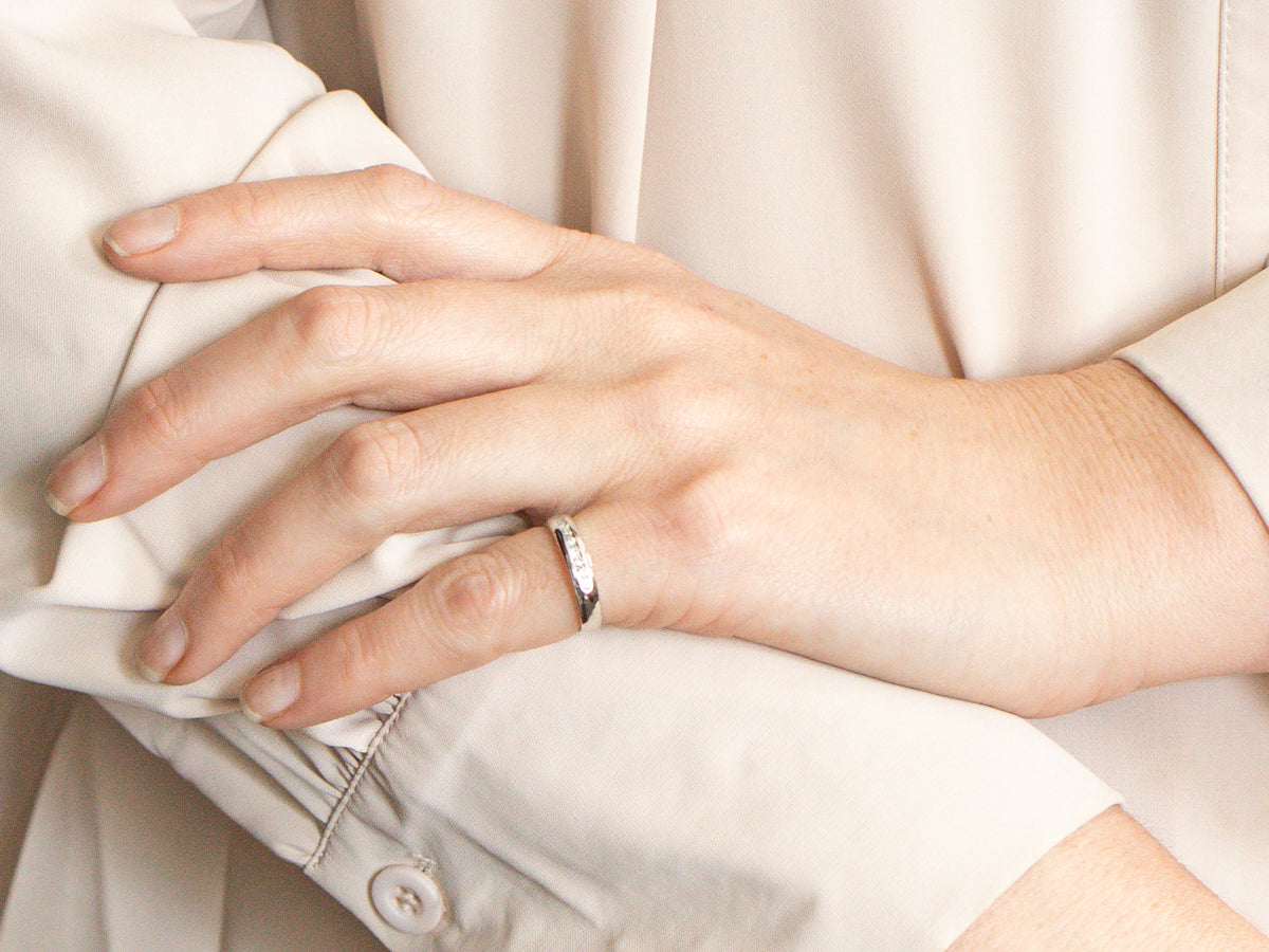 Channel Set Platinum Diamond Band