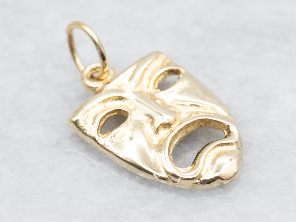 Tragedy Theater Mask Charm