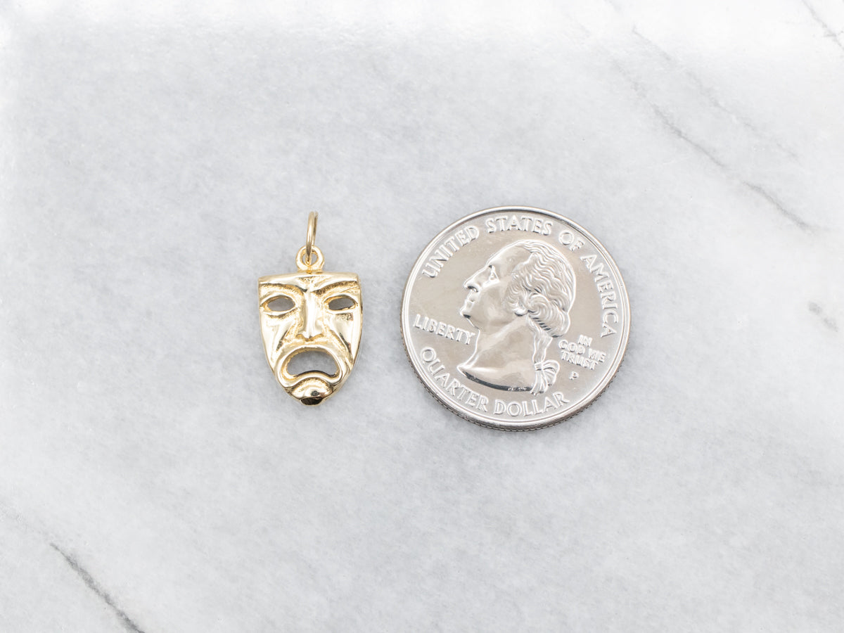 Tragedy Theater Mask Charm