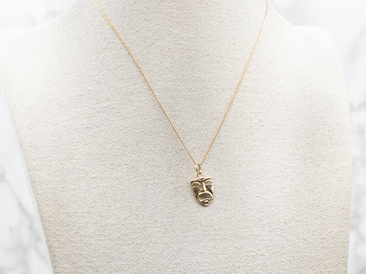 Tragedy Theater Mask Charm
