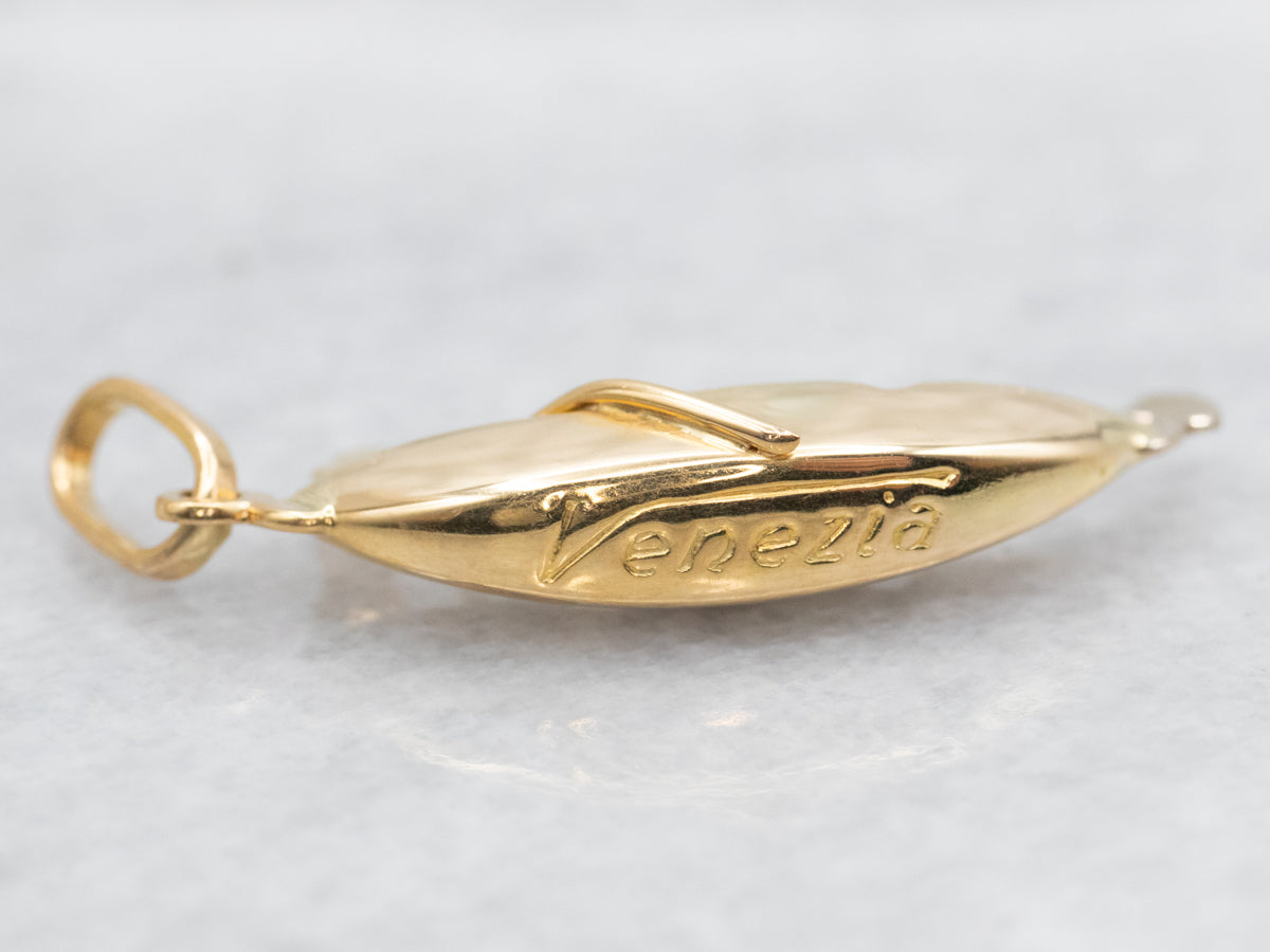 Yellow 18-Karat Gold Gondola Charm