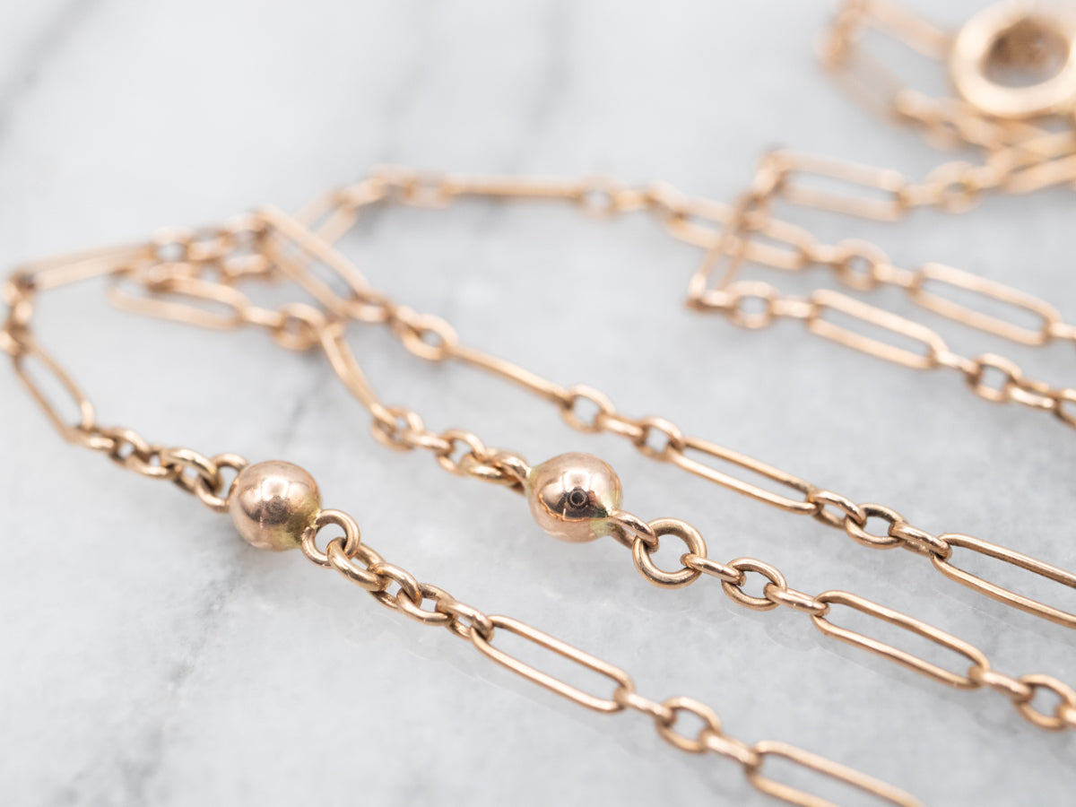 *RESERVED* Elongated Link and Bead Station Chain