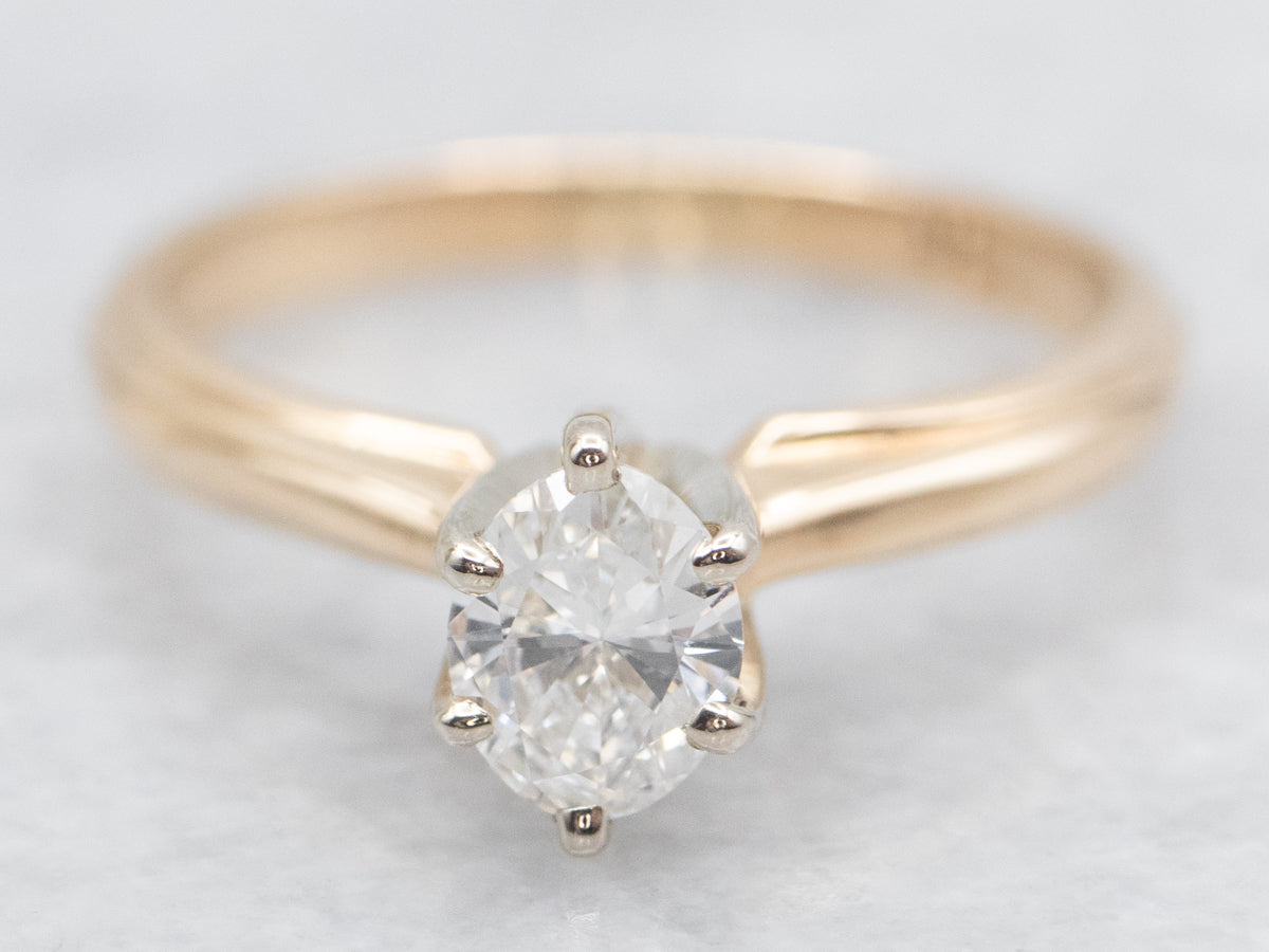 High Solitaire Rings High Profile Diamond Solitaire Engagement Ring - Market Square Jewelers