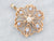 Yellow Gold Old Mine Cut Diamond and Sapphire Pendant
