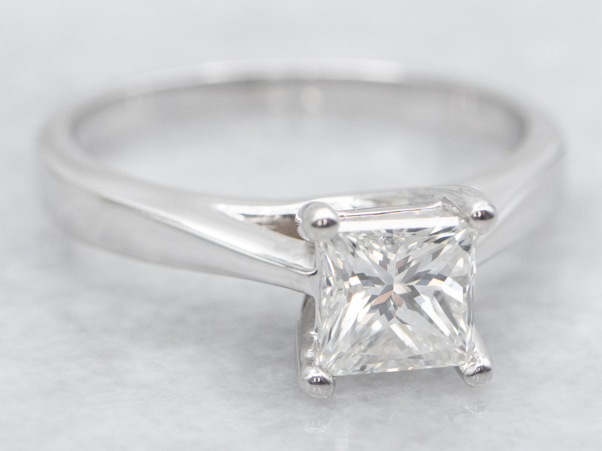 White Gold Diamond Solitaire Engagement Ring