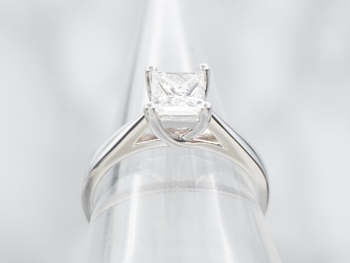 White Gold Diamond Solitaire Engagement Ring