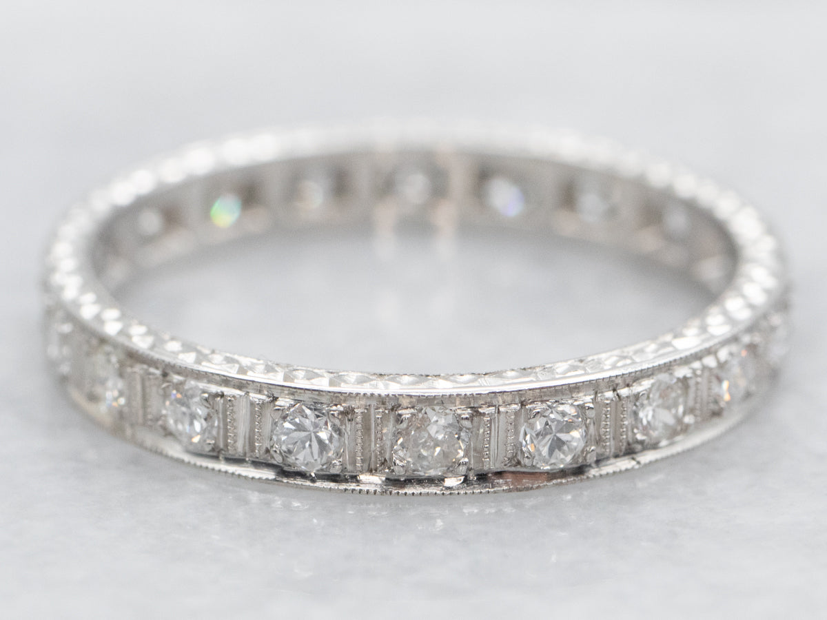 Platinum Diamond Eternity Wedding Band