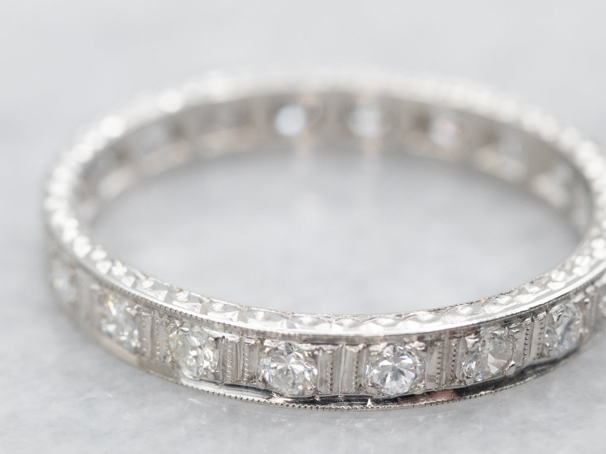 Platinum Diamond Eternity Wedding Band