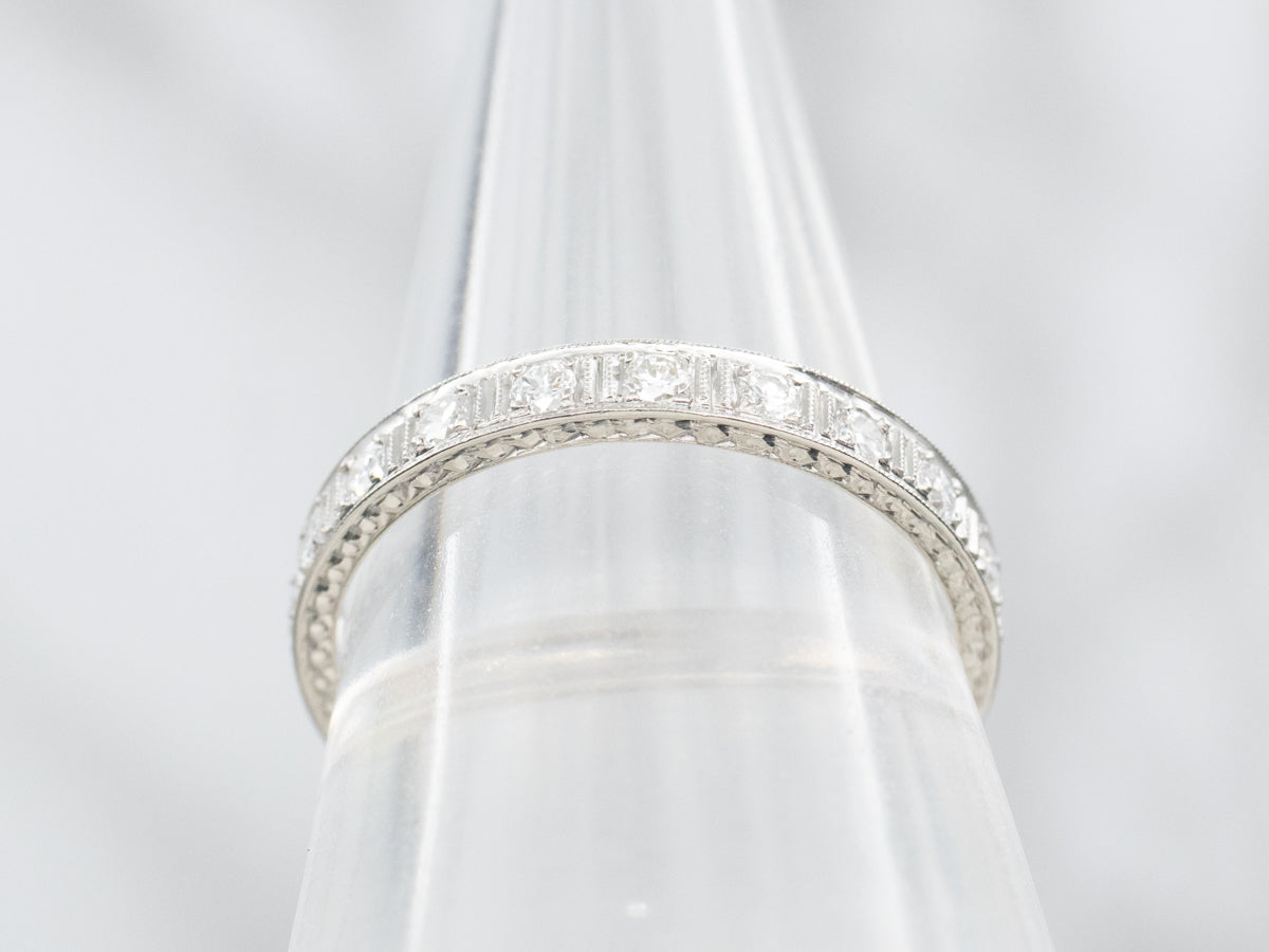 Platinum Diamond Eternity Wedding Band