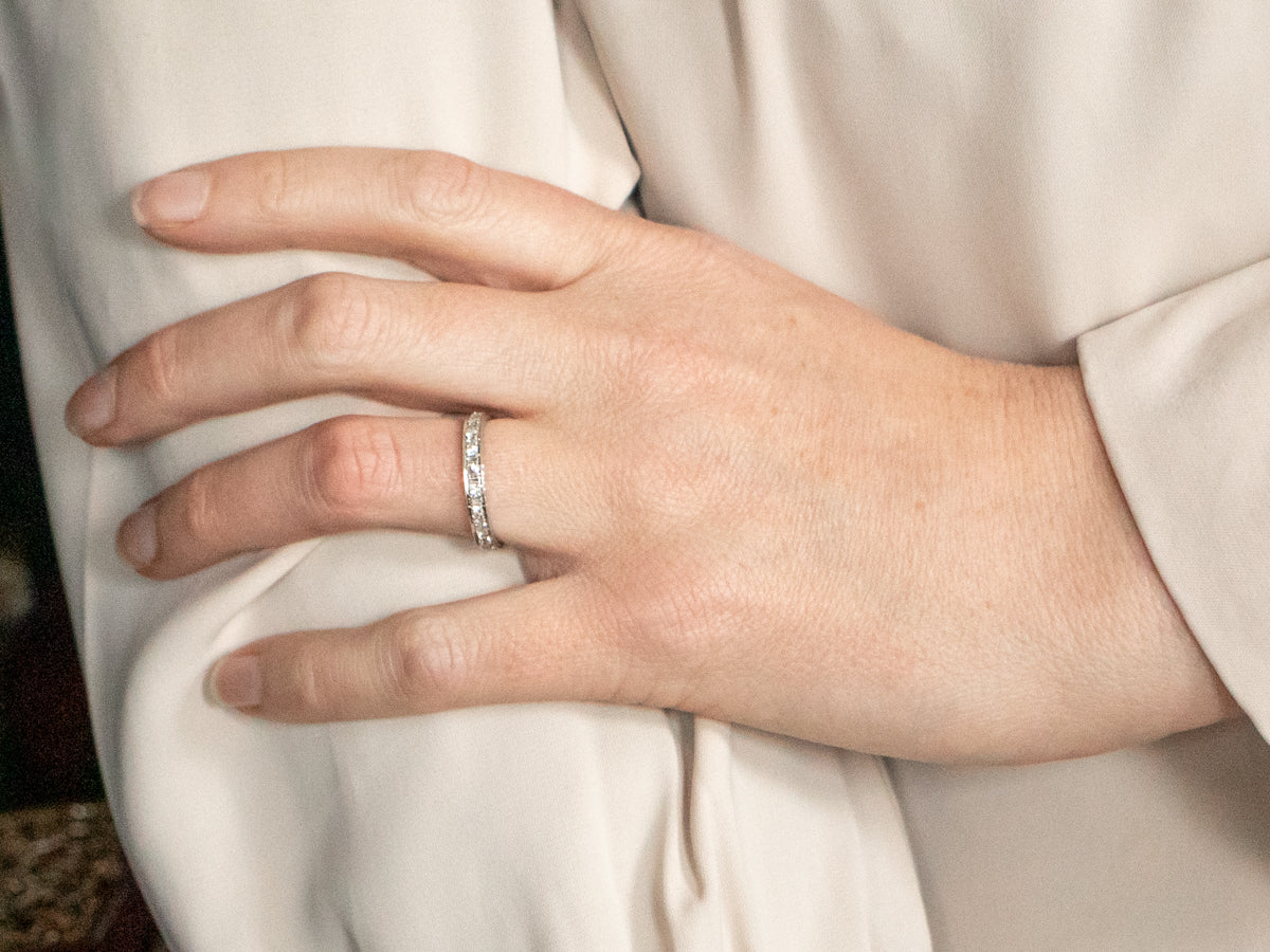 Platinum Diamond Eternity Wedding Band