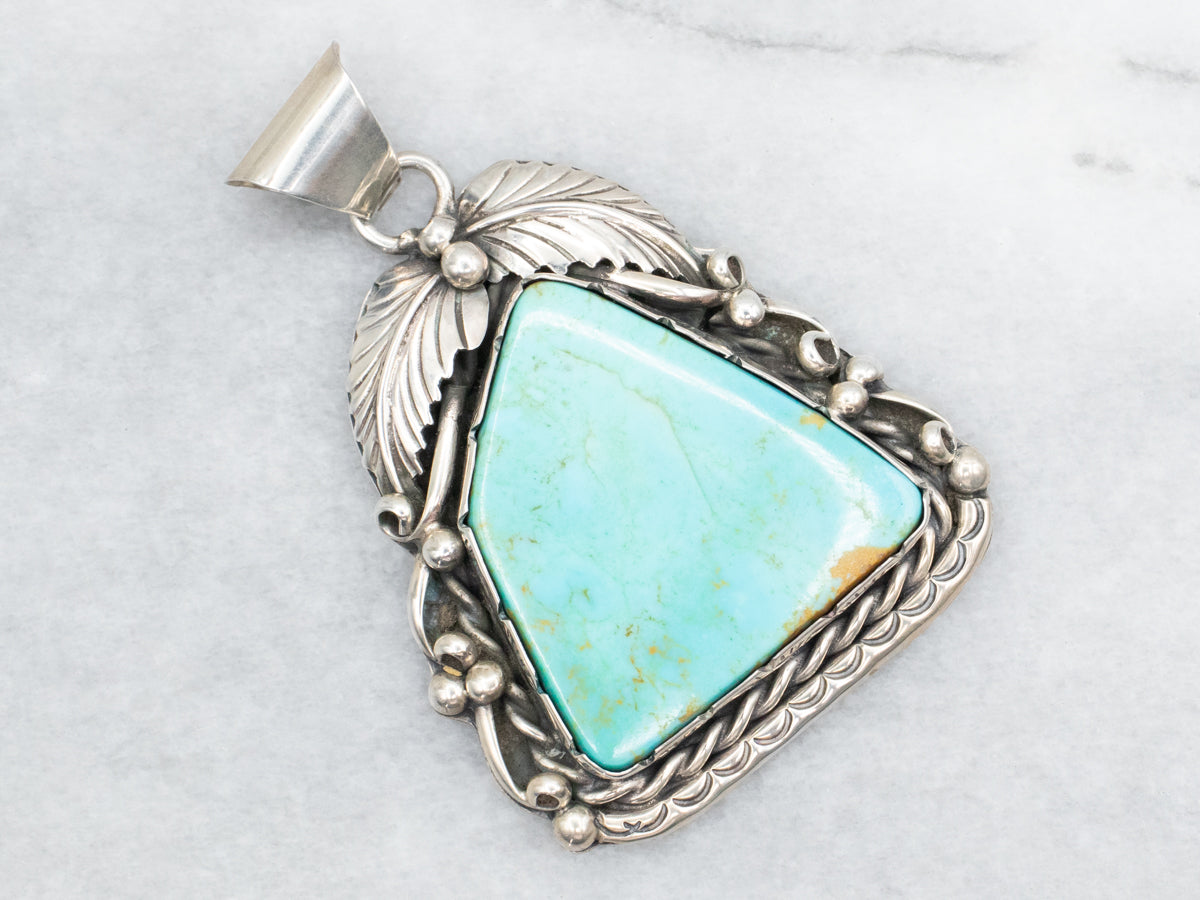 Sterling Silver Turquoise Pendant