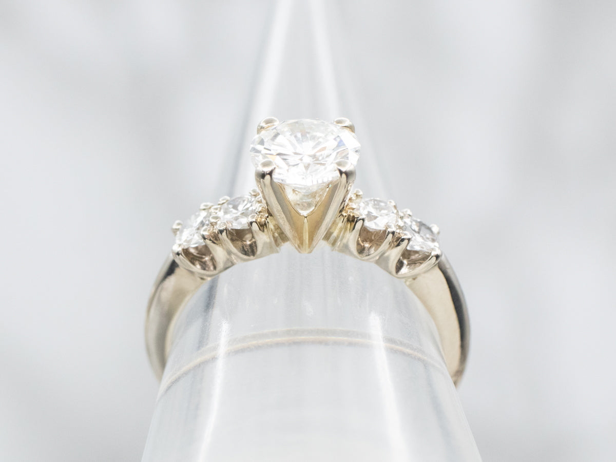 Diamond Engagement Ring with Diamond Accents