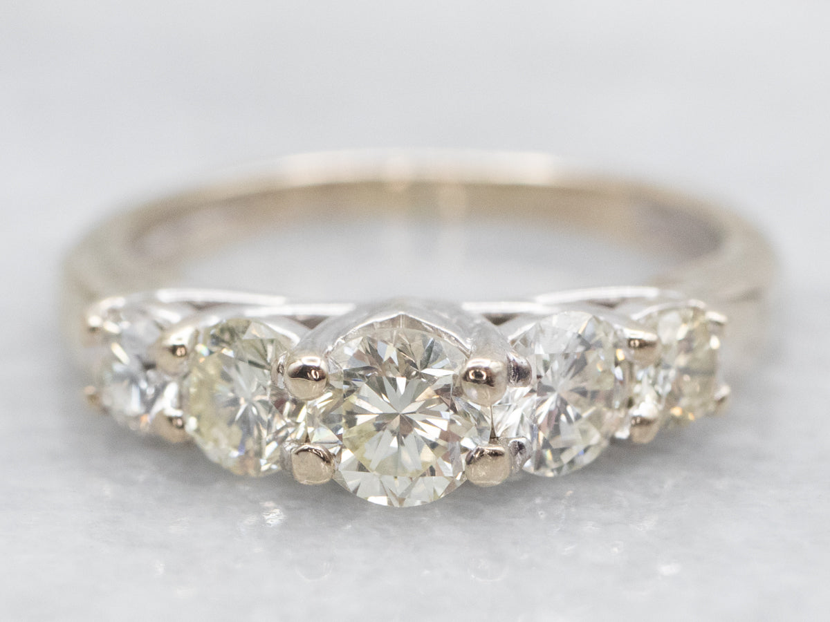 Five Stone Diamond Engagement Ring