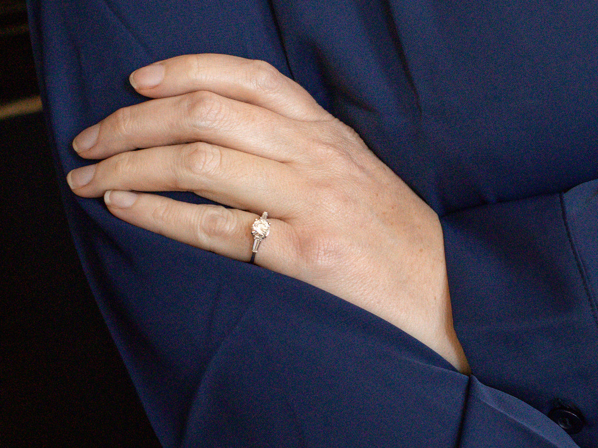 Modern Diamond Engagement Ring