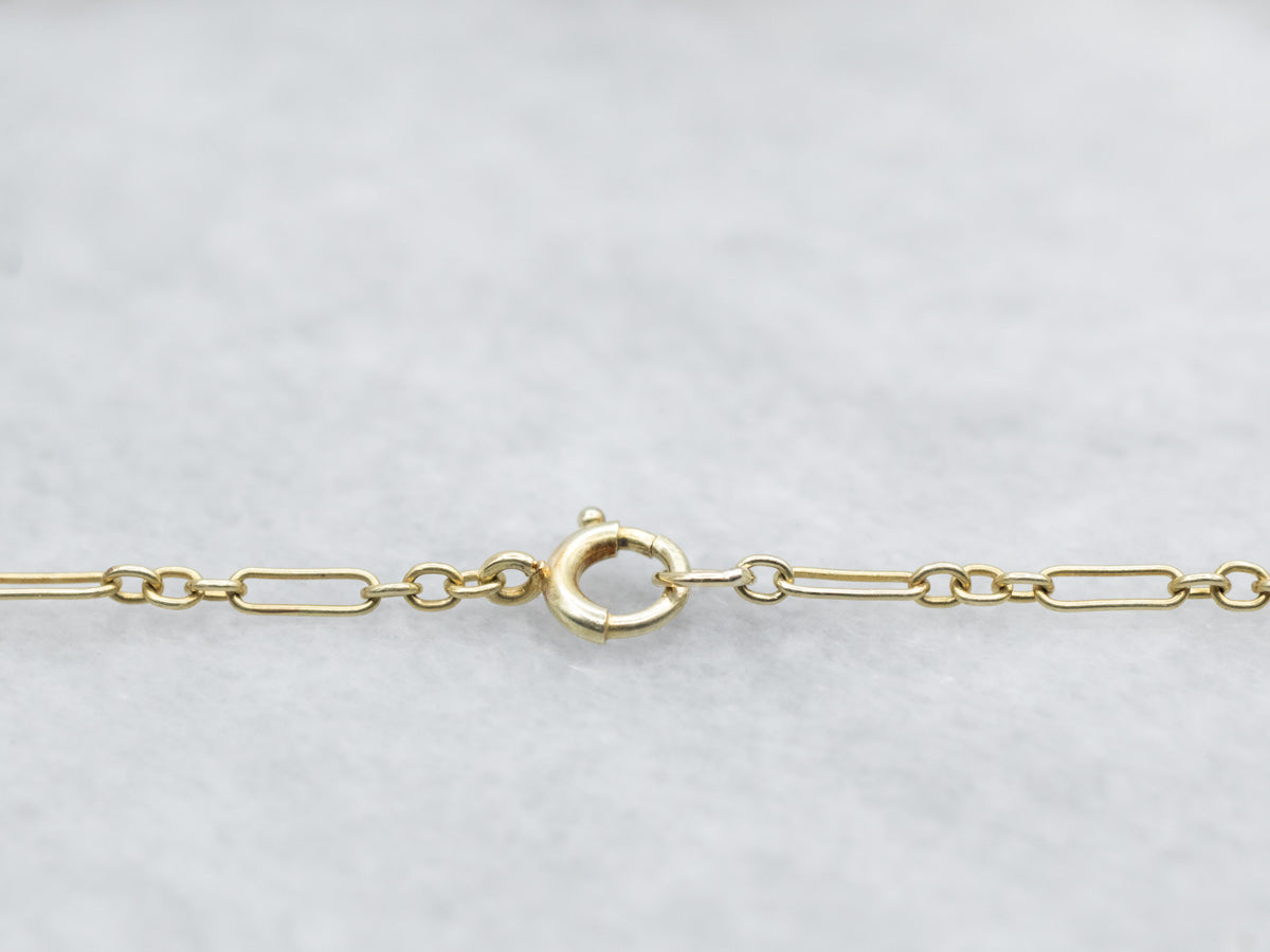 Mid Century Cameo Filigree Necklace