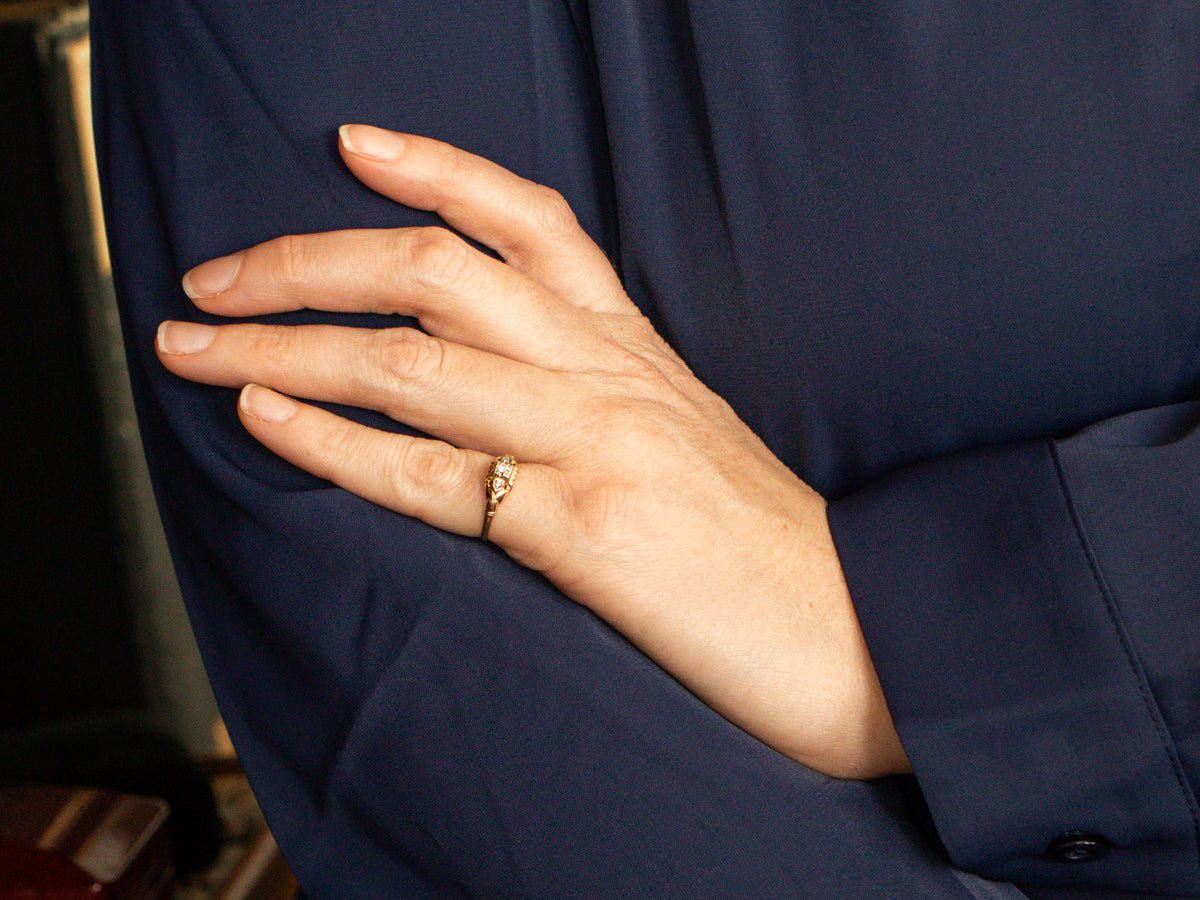 1940s Retro Era Diamond Engagement Ring