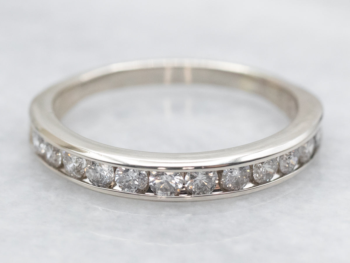 Channel Set Diamond Wedding Band
