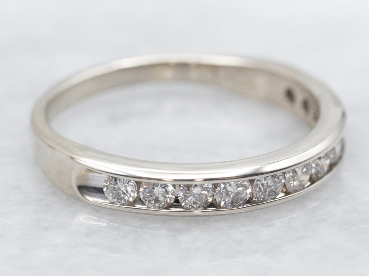 Channel Set Diamond Wedding Band