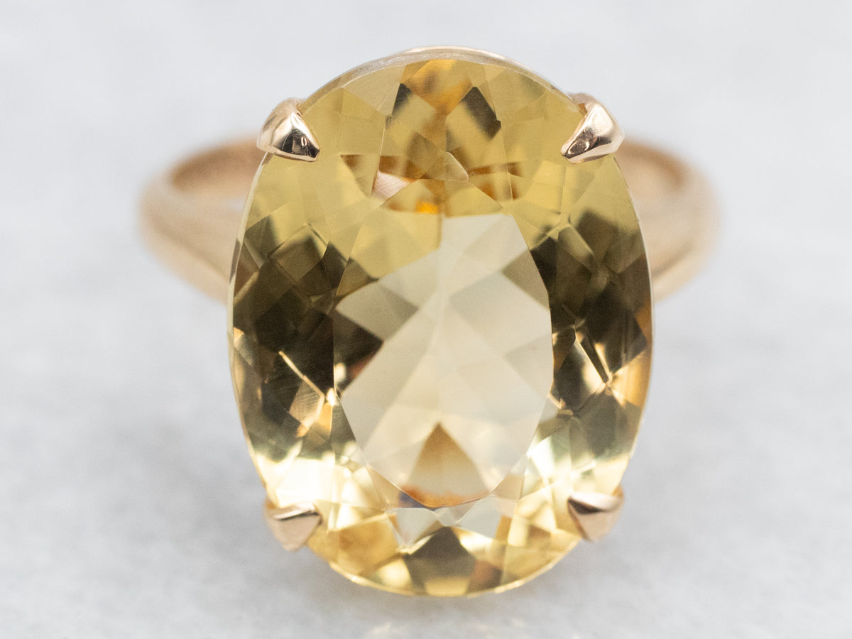 Sunshine Beryl Cocktail Ring