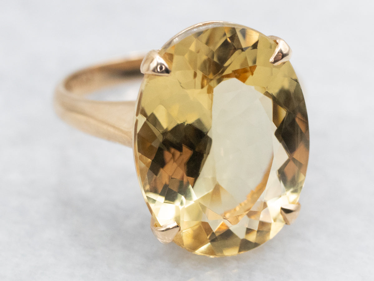 Sunshine Beryl Cocktail Ring