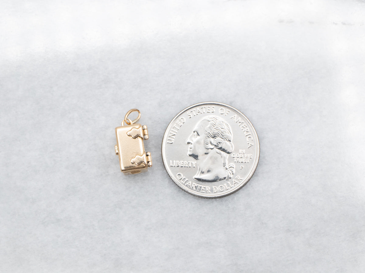 Gold Hope Chest Charm