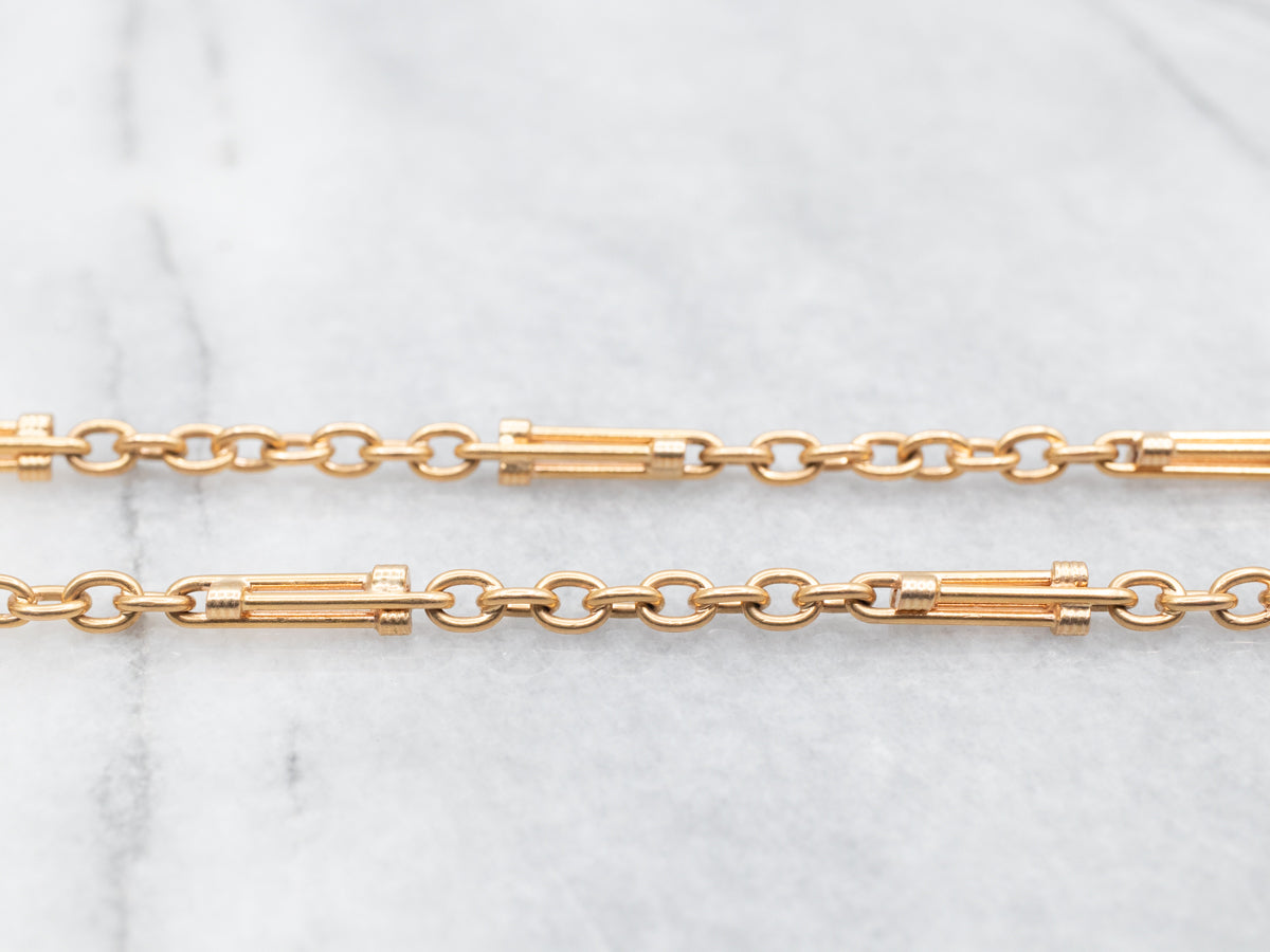 Vintage Gold Funky Link Chain