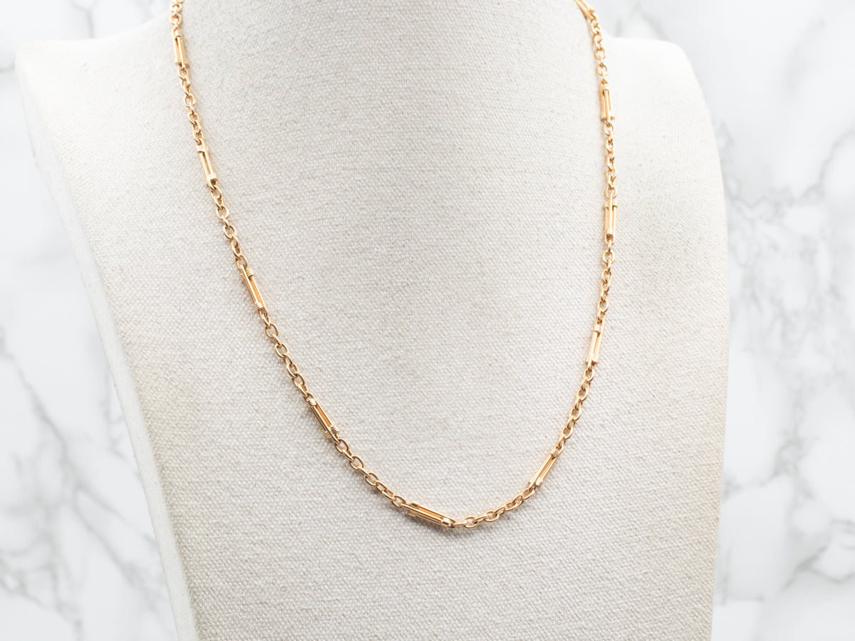 Vintage Gold Funky Link Chain