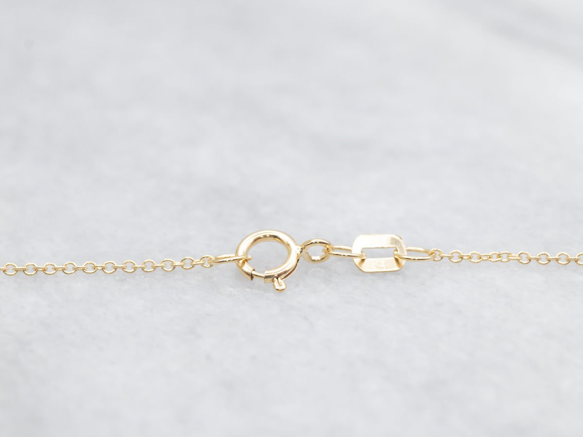 Modern Gold Sapphire Halo Pendant Necklace